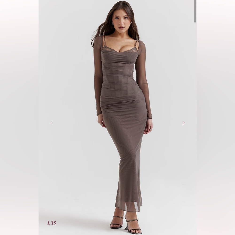 HOUSE OF CB 'Katarina' Smoke Maxi Dress NWOT